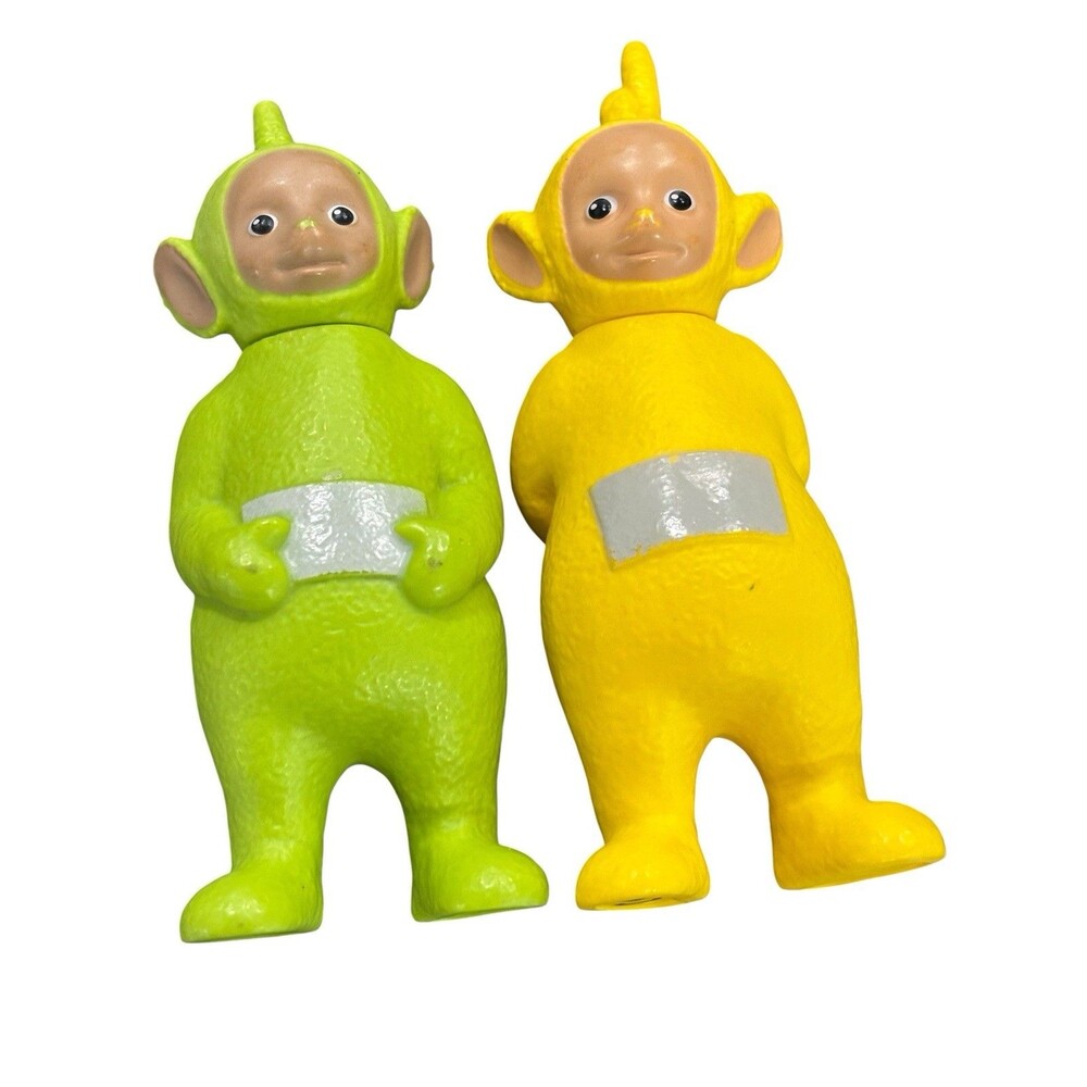 (X3) DHX Teletubbies Figures Toys Yellow Green Laa Laa Dipsy